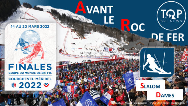 Avant le slalom dames, sur le Roc de Fer