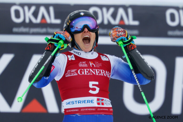 Extraordinaire doublé de Federica Brignone à Sestrière