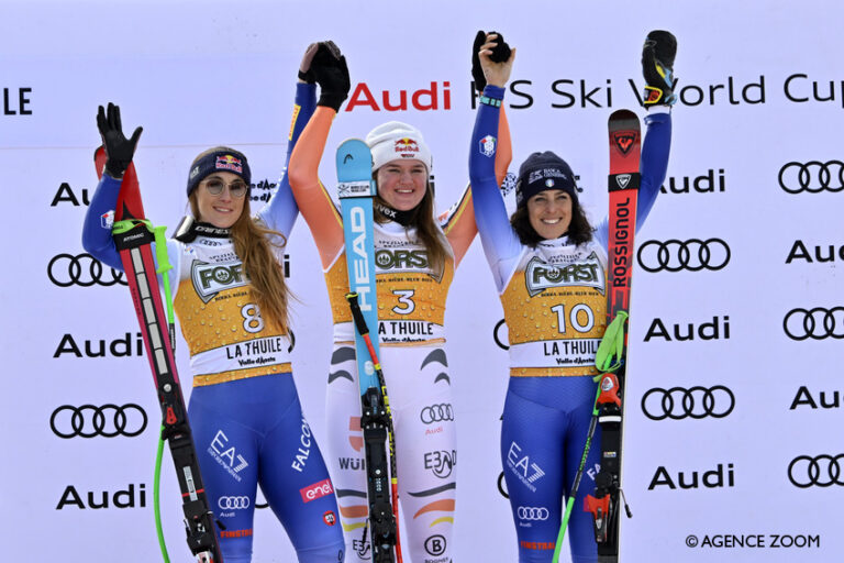 Emma Aicher remporte le Super-G de La Thuile