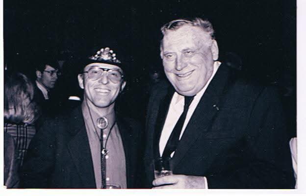 Serge Lang aux côtés de Billy Kidd, champion du monde de combiné