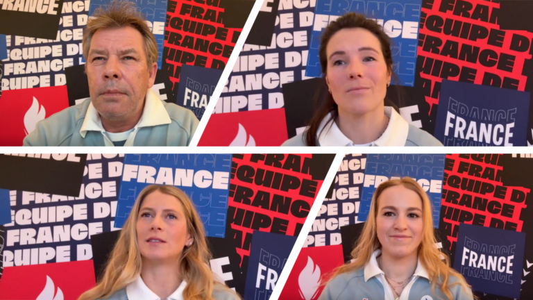 JO 2026 – Vitesse dames : les Bleues en conférence de presse à Cortina