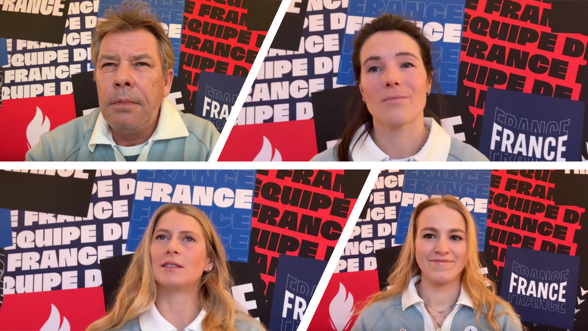 JO 2026 – Vitesse dames : les Bleues en conférence de presse à Cortina