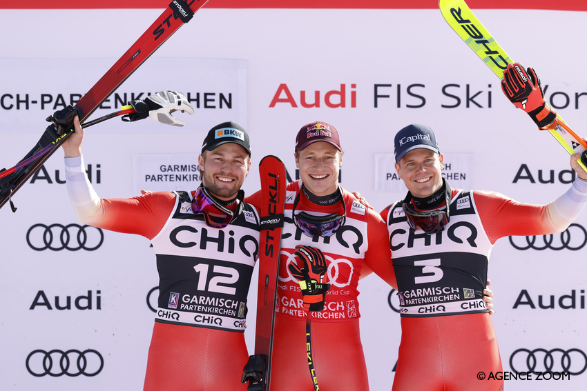 Master class d’Odermatt et triplé Suisse à Garmisch-Partenkirchen